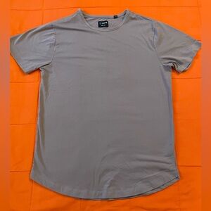 CUTS Shirt Mens XL Curve Hem Short Sleeve Performance Stretch Crewneck